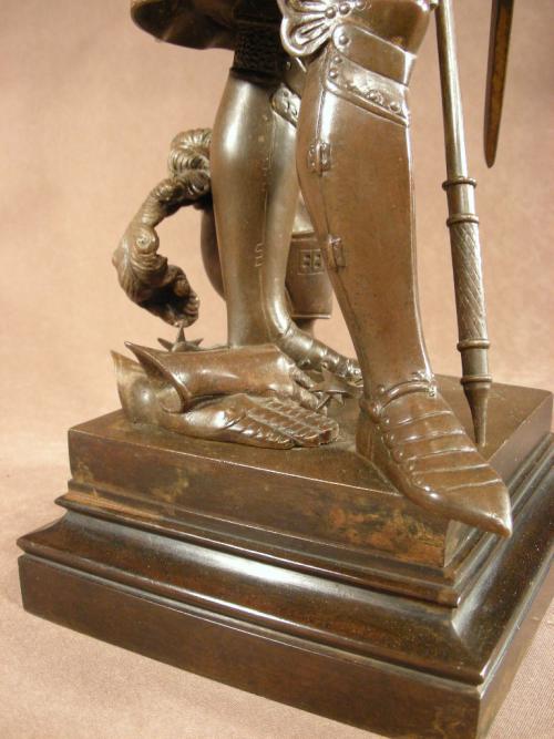 Bronze Joan Of Arc Signed J.B Germain 1841-1910